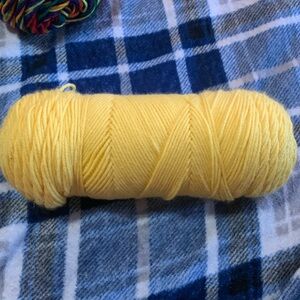 Medium Toned Yellow Acrylic Yarn